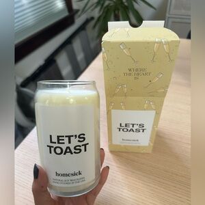 Homesick Let's Toast Candle